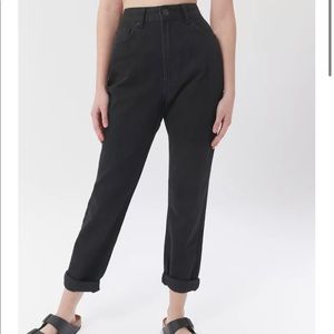 BDG High-Waisted Mom Jean Black Denim